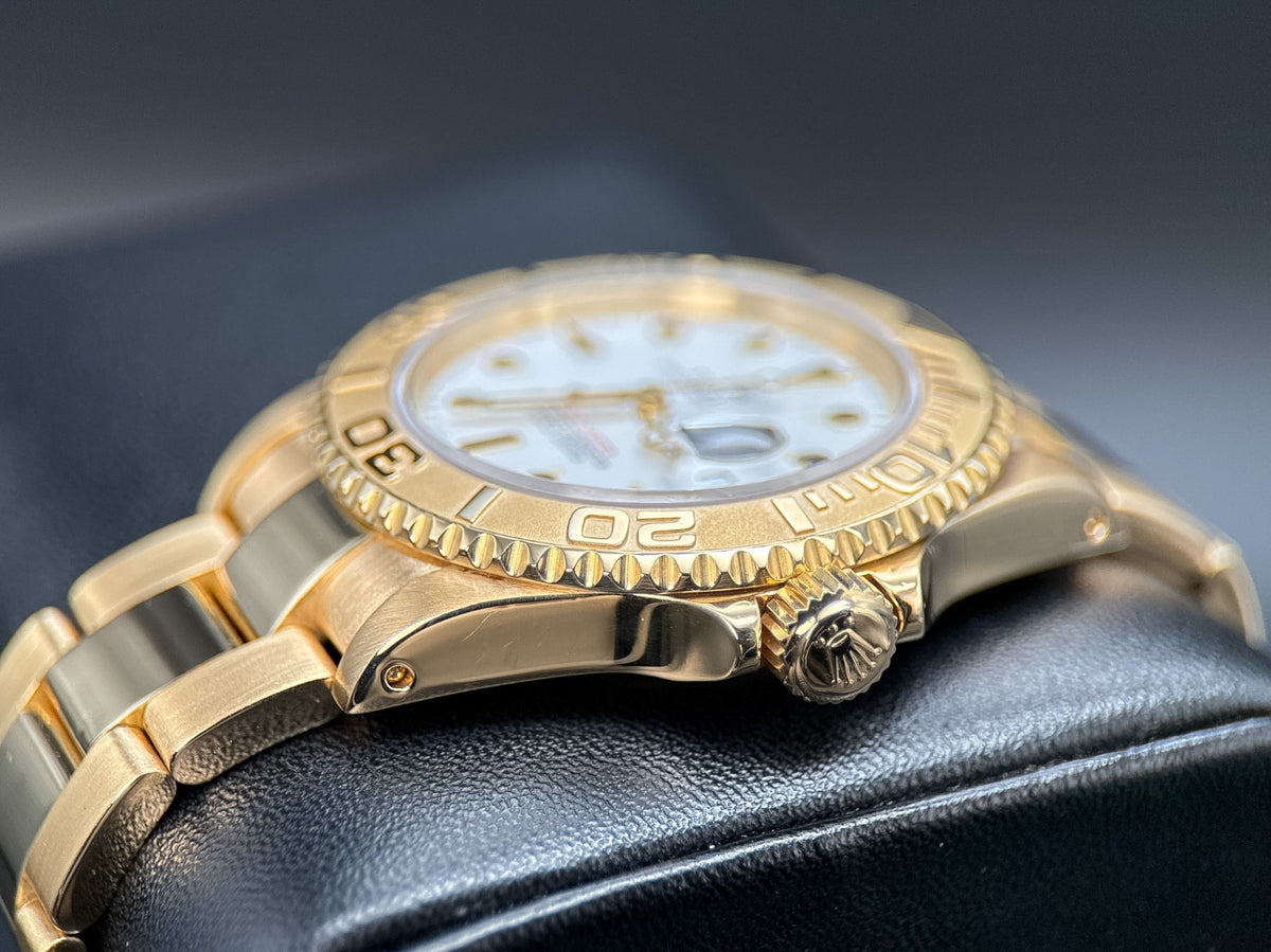 Rolex Yacht-Master 16628 White Dial Yellow Gold Oyster 40mm Automatic Watch1