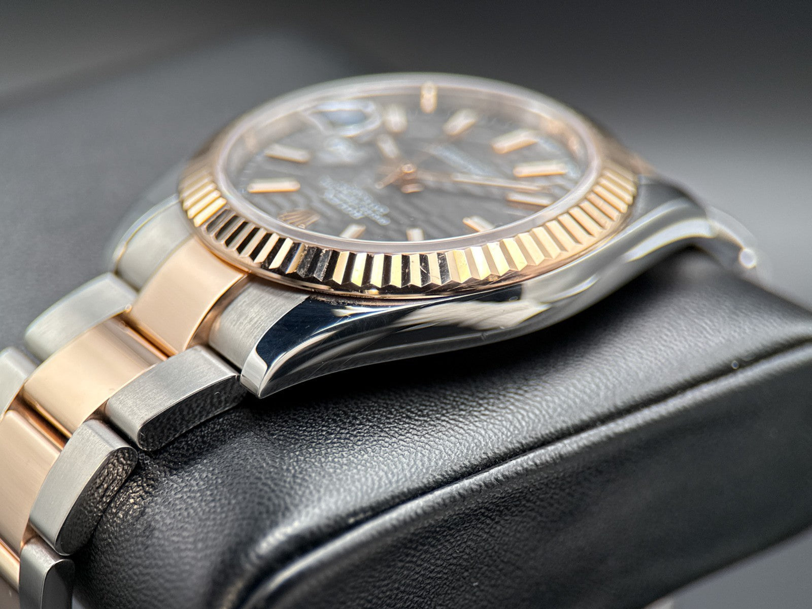 Rolex Datejust 41 126331 Grey Motif Dial Rose Gold Stainless Steel Oyster - 20234