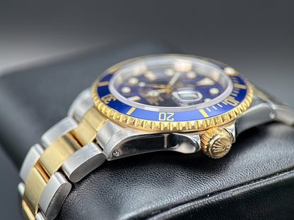 Rolex Submariner 16613 Bluesy Blue Dial Two-Tone 40mm Automatic Watch - 20001