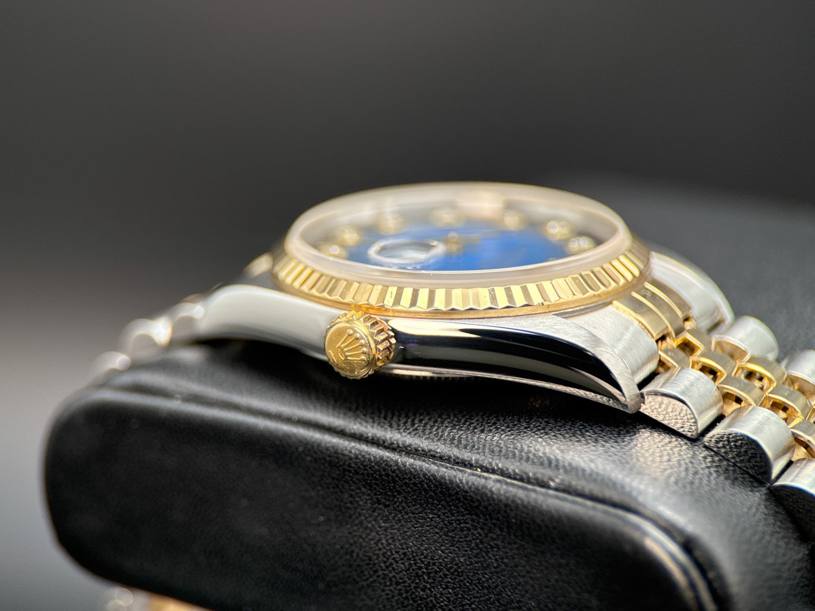 Rolex Datejust 16233 Blue Vignette Diamond Dial Jubilee 36mm Watch - 20022