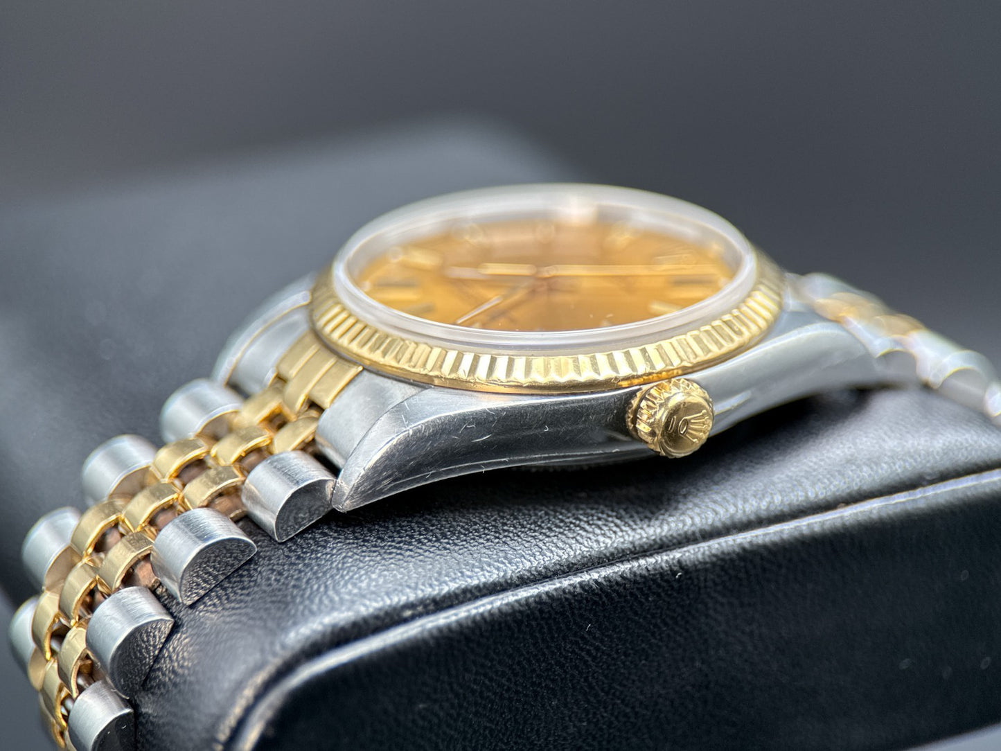 Rolex Oyster Perpetual 14233 Champagne Dial Two-Tone Automatic 34mm Watch1