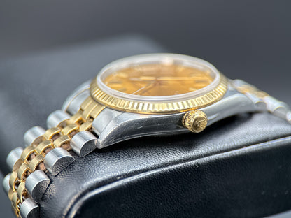 Rolex Oyster Perpetual 14233 Champagne Dial Two-Tone Automatic 34mm Watch1