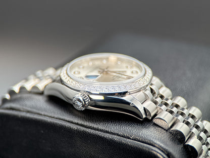 Rolex Datejust 278384RBR Silver Diamond Dial & Diamond Bezel 31mm Watch - 20262