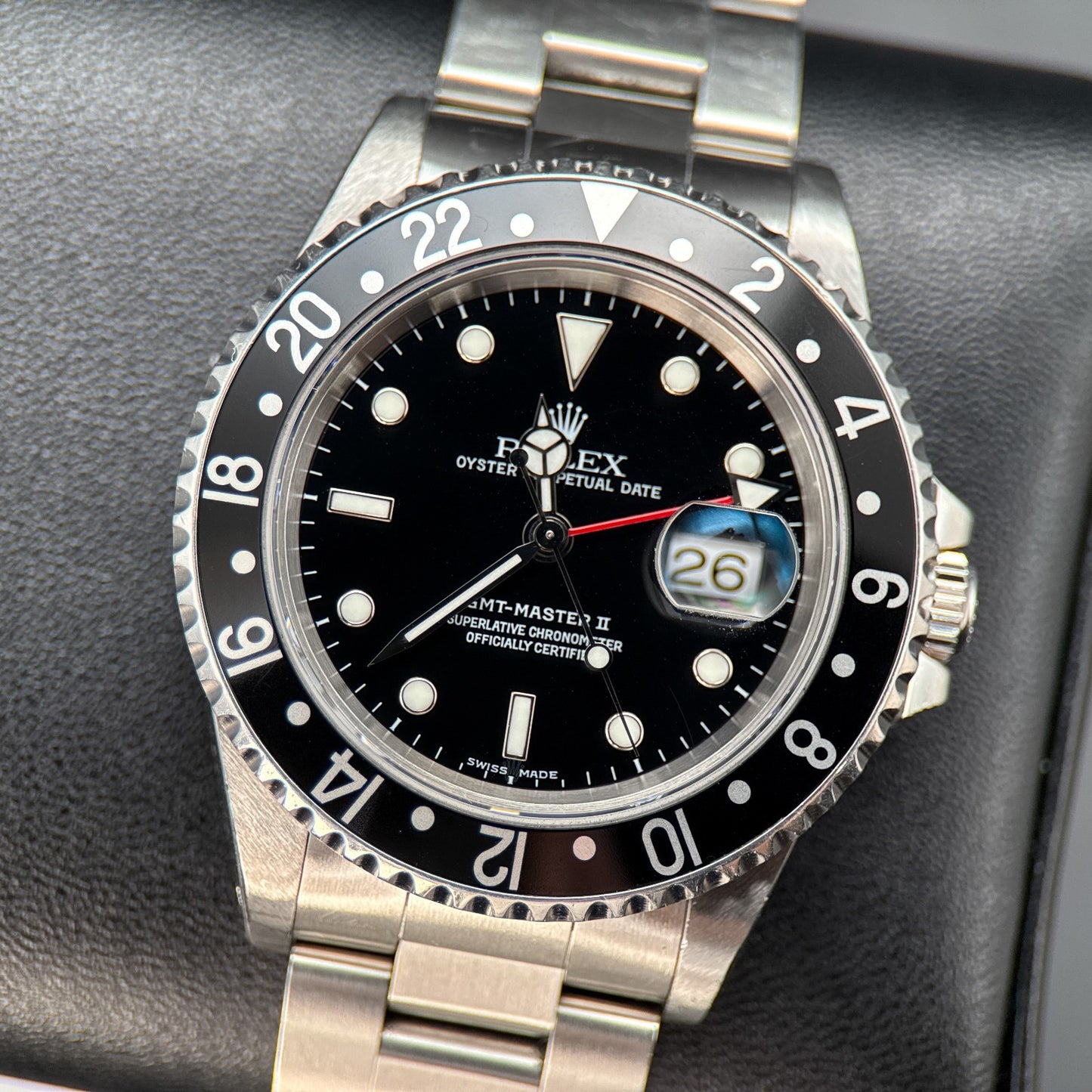 Rolex GMT-Master II 16710 Black Dial Stainless Steel Oyster Automatic 40mm Watch0
