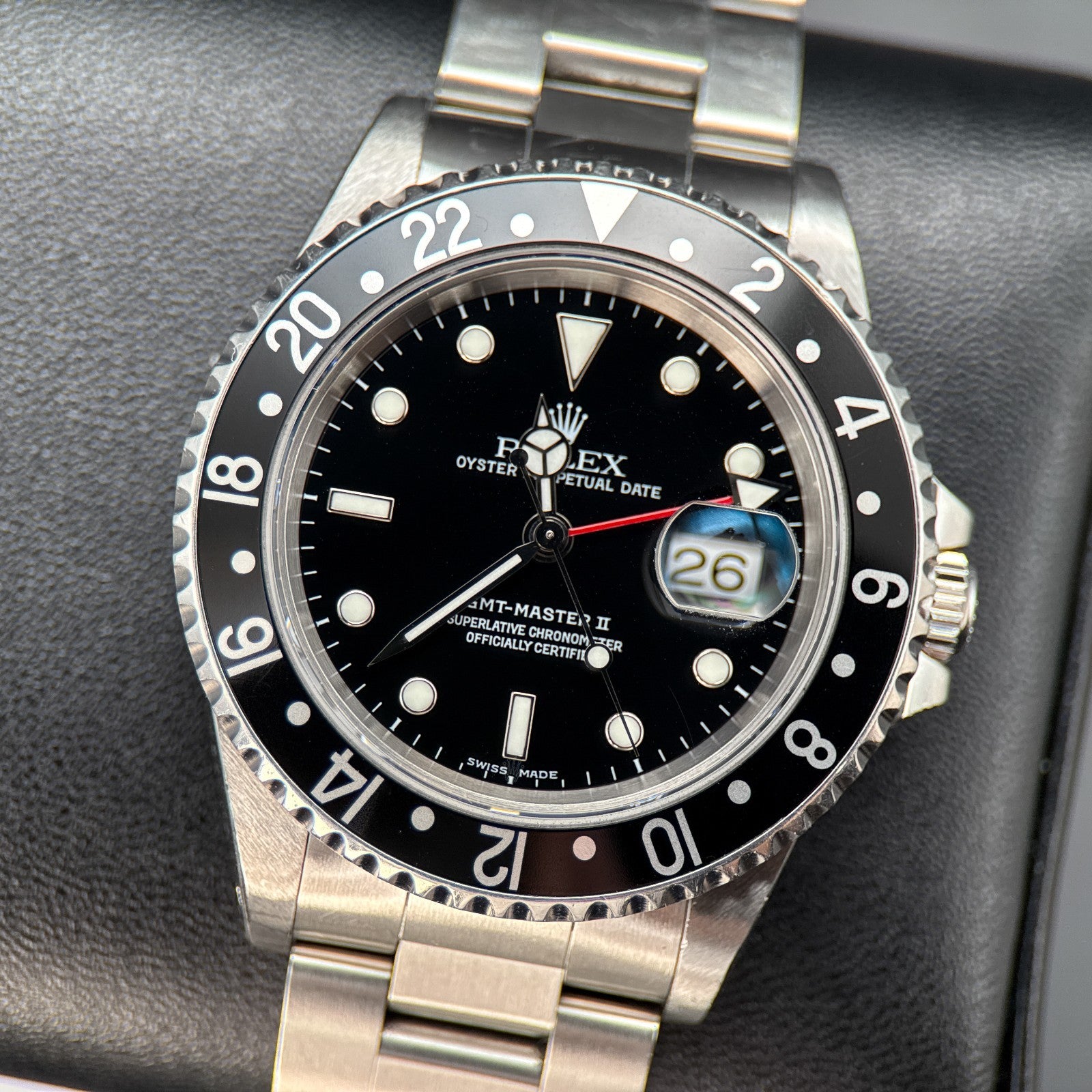 Rolex GMT-Master II 16710 Black Dial Stainless Steel Oyster Automatic 40mm Watch0