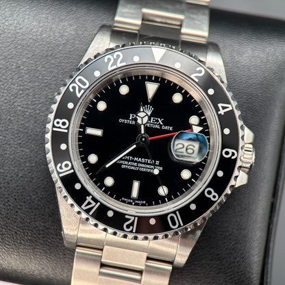 Rolex GMT-Master II 16710 Black Dial Stainless Steel Oyster Automatic 40mm Watch0