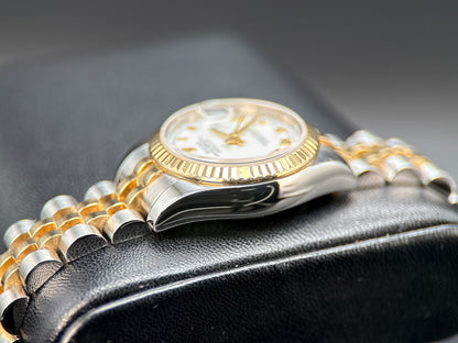 Rolex Lady Datejust 179173 White Dial Two-Tone Jubilee 26mm Watch - 20064