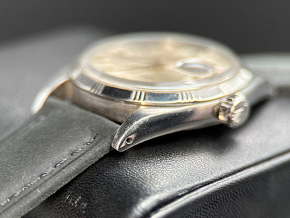 Rolex Datejust 1603 Rare "Bamboo" Engine Turned Bezel Vintage 36mm Watch1