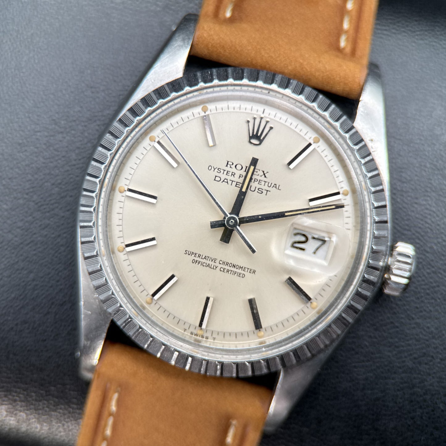 Rolex Datejust 1603 Silver Dial Stainless Steel Automatic 36mm Vintage Watch0