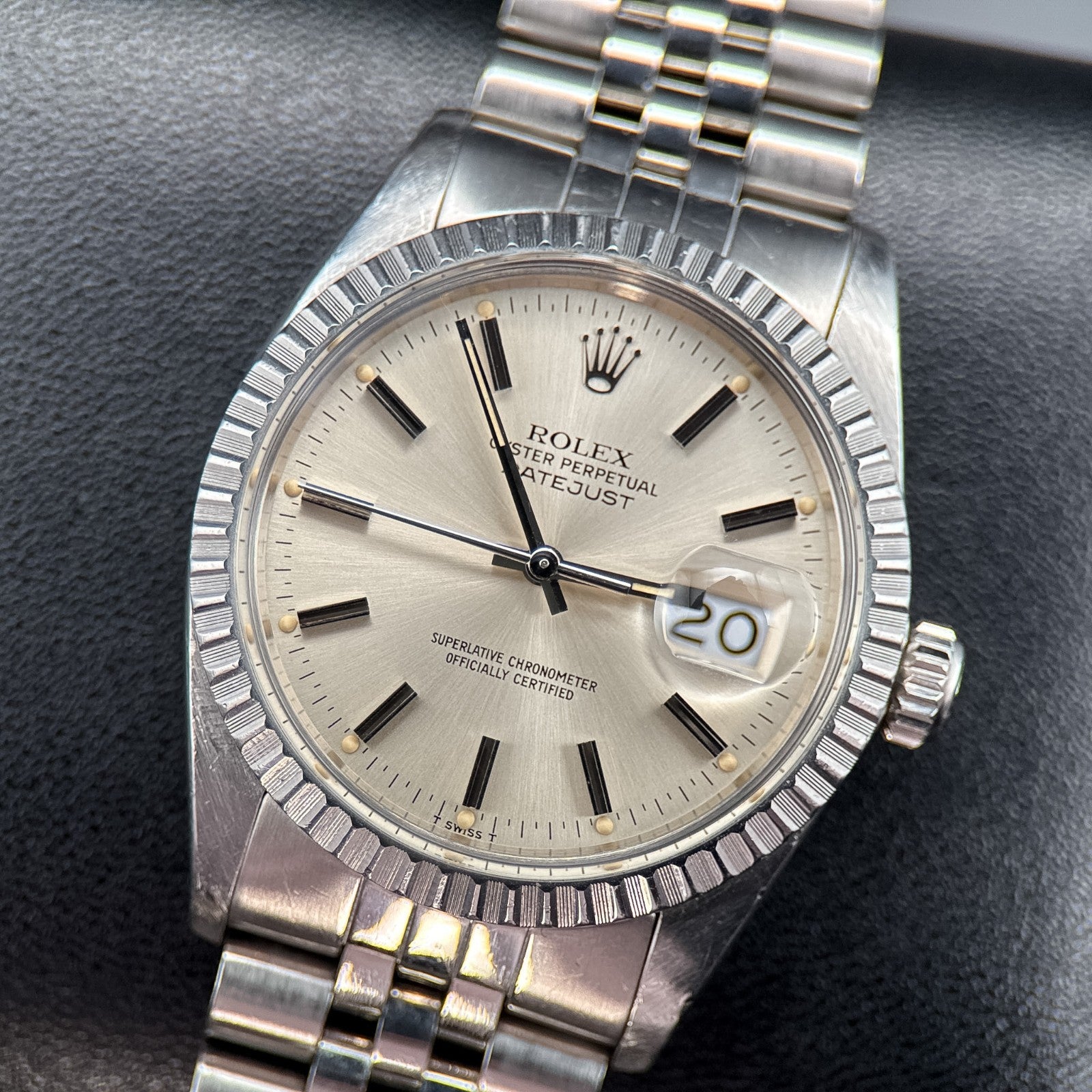 Rolex Datejust 16030 Silver Dial Stainless Steel Automatic Vintage 36mm Watch0