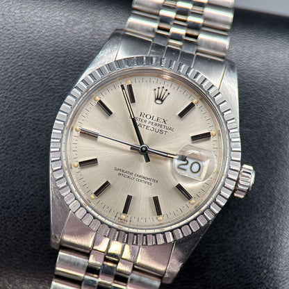 Rolex Datejust 16030 Silver Dial Stainless Steel Automatic Vintage 36mm Watch0