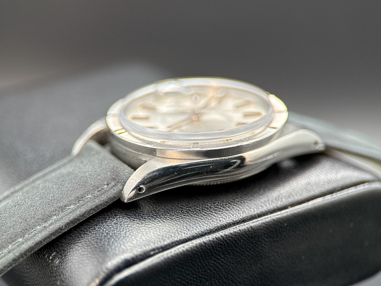 Rolex Date 15010 Silver Dial Engine-Turned Bezel Steel 34mm Automatic Watch4
