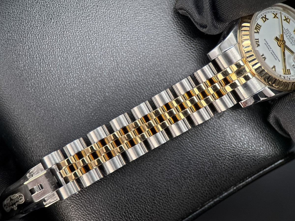 Rolex Lady Datejust 179173 White Dial Two-Tone Jubilee 26mm Watch - 20066
