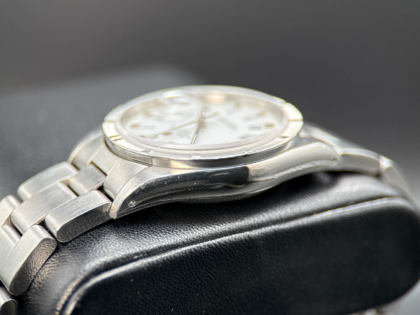 Rolex Date 15210 White Roman Dial Stainless Steel Oyster Automatic 34mm Watch3