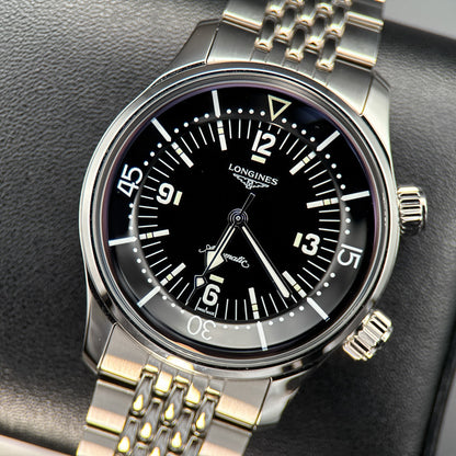 Longines Legend Diver L3.764.4.50.7 Black Dial Steel Automatic 39mm Watch - 20260