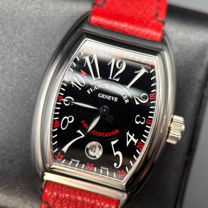 Franck Muller Conquistador 8005 SC Black Dial Steel Automatic 38mm Watch0
