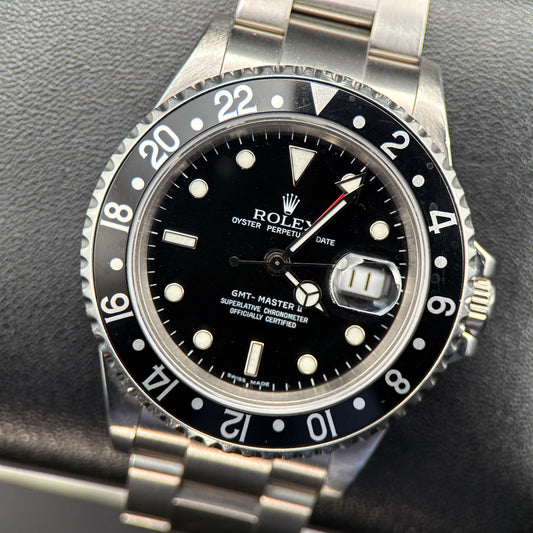 Rolex GMT-Master II 16710 Black Bezel Stainless Steel 40mm Automatic Watch0