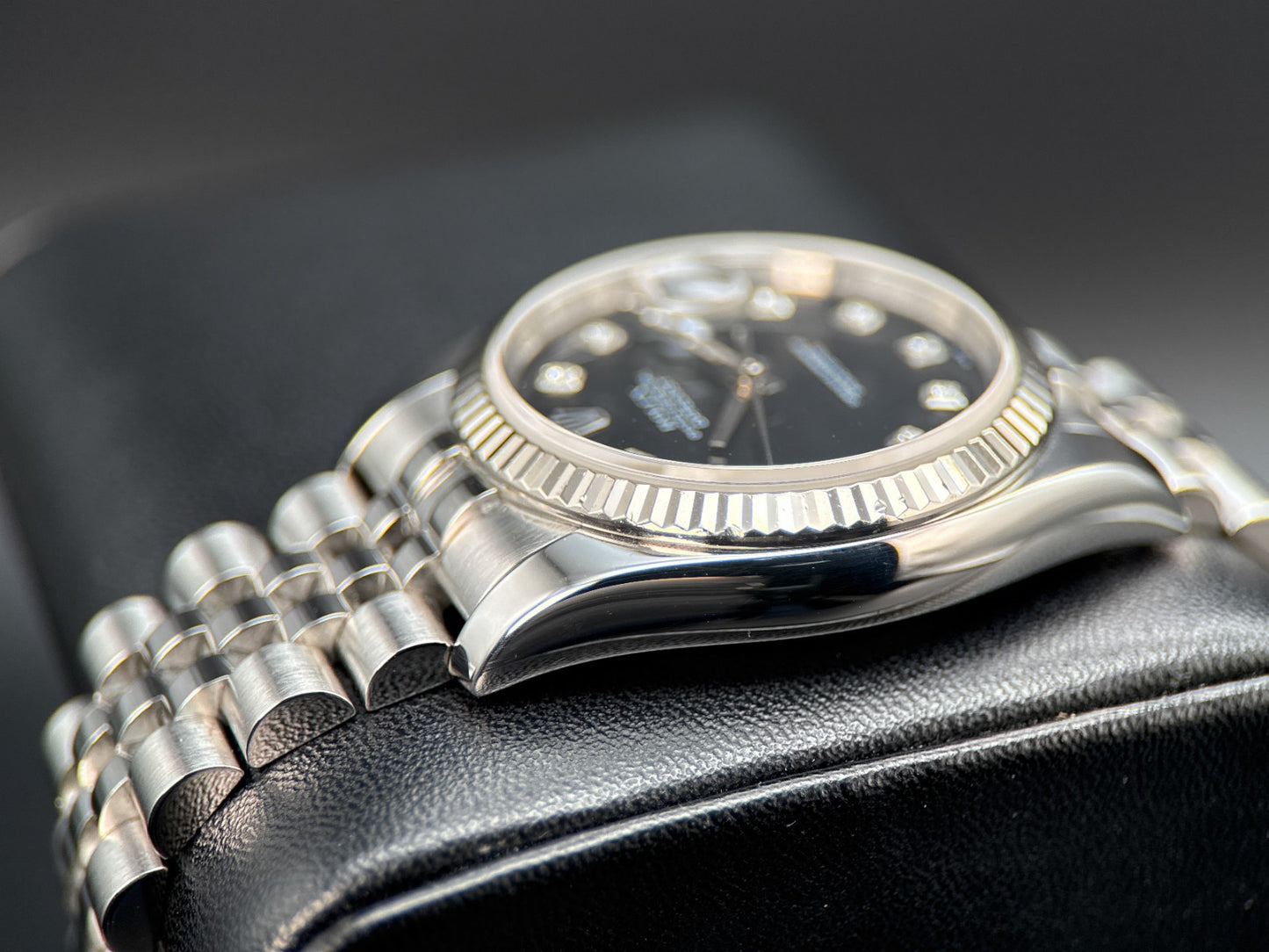 Rolex Datejust 116234 Black Diamond Dial Jubilee Automatic 36mm Watch4