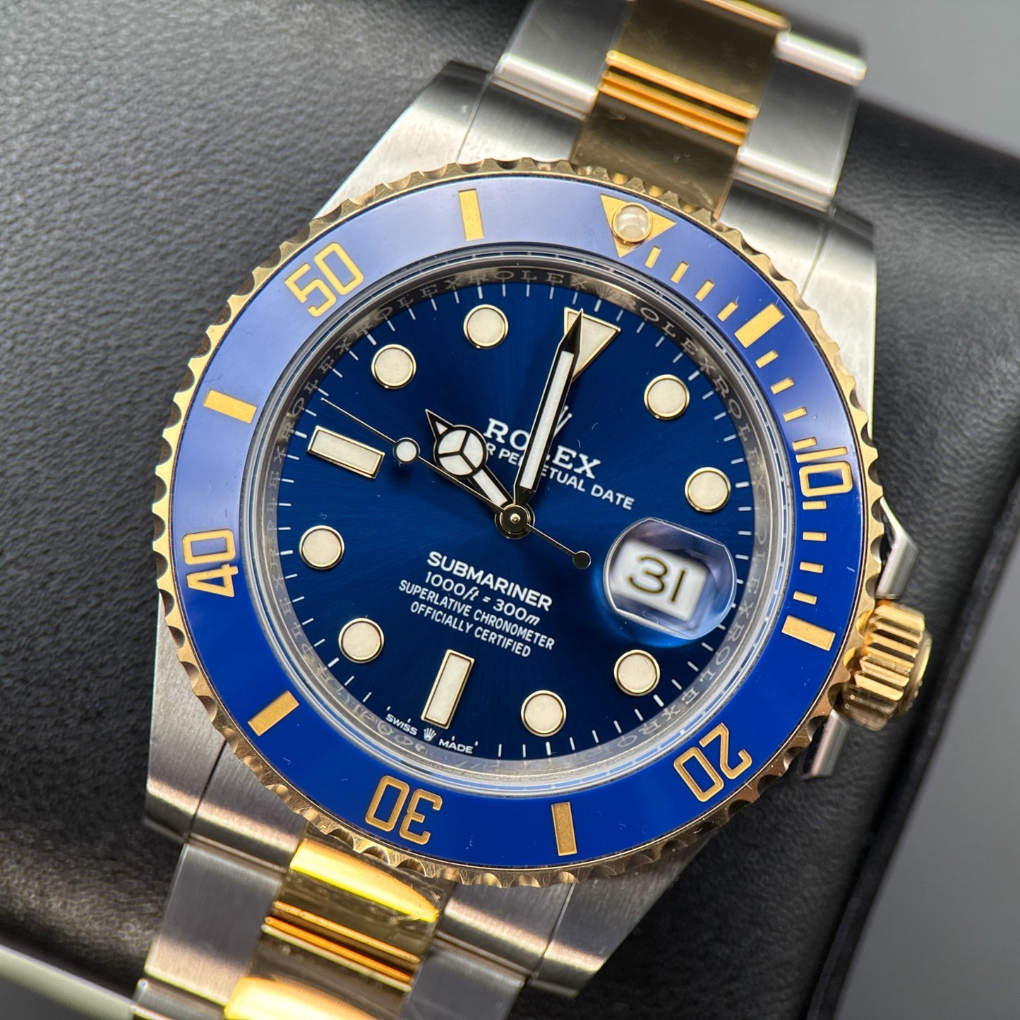 Rolex Submariner Date Bluesy 126613LB Automatic 41mm Watch Complete Set 20220