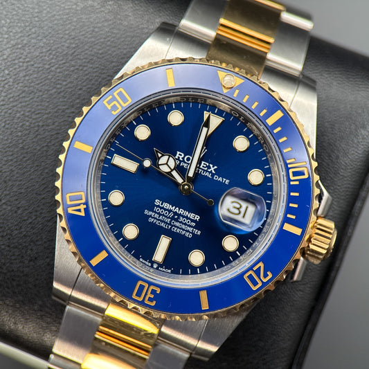Rolex Submariner Date Bluesy 126613LB Automatic 41mm Watch Complete Set 20220