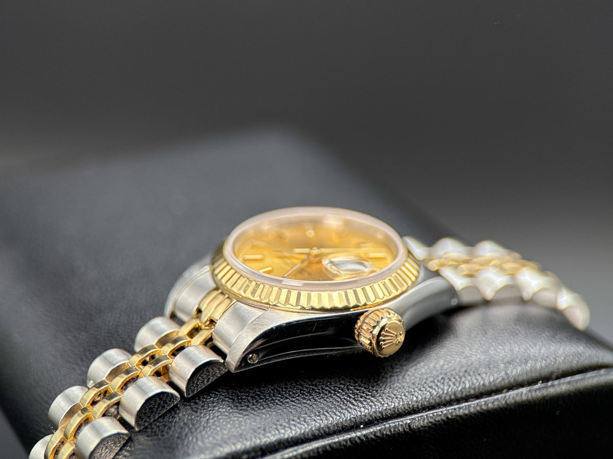 Rolex Lady Datejust 69173 Champagne Dial Two-Tone Jubilee 26mm Watch - 19941