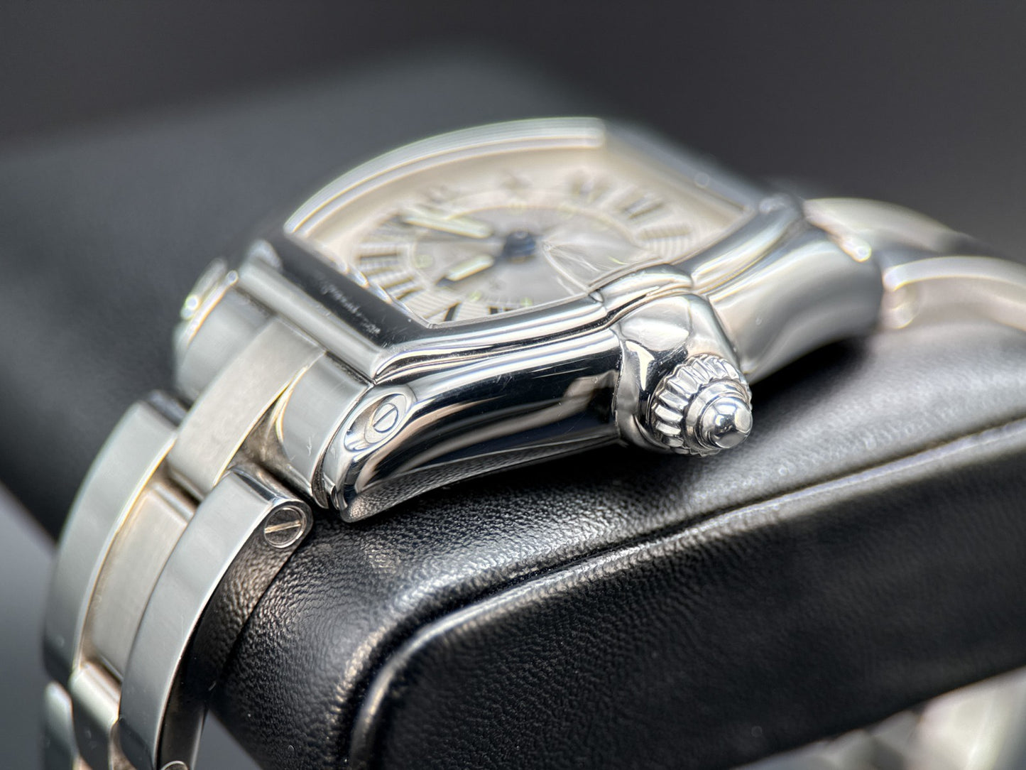 Cartier Roadster 2510 Silver Dial Steel Bracelet Automatic 37x44mm Watch1