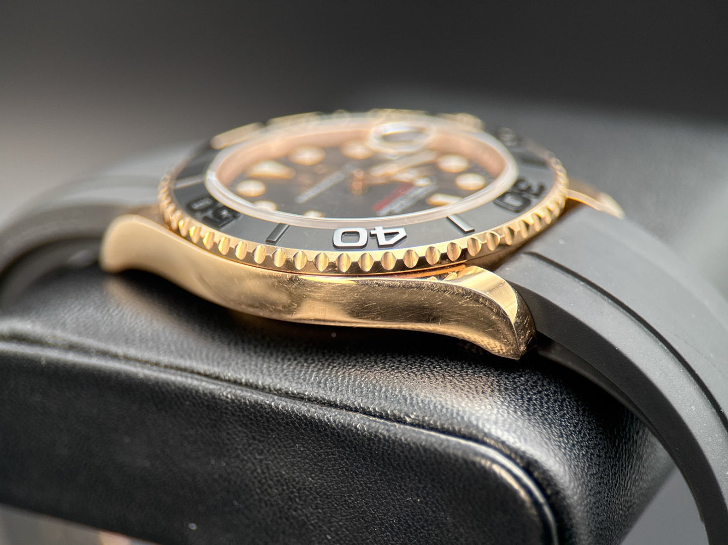 Rolex Yacht-Master 40mm 116655 Rose Gold Black Dial Automatic Watch - 20173