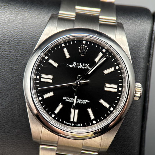 Rolex Oyster Perpetual 124300 Black Dial 41mm Automatic Steel Watch - 20210