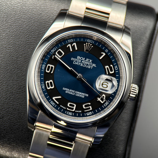Rolex Datejust 116200 Blue & Black Dial Stainless Steel  Automatic 36mm watch0