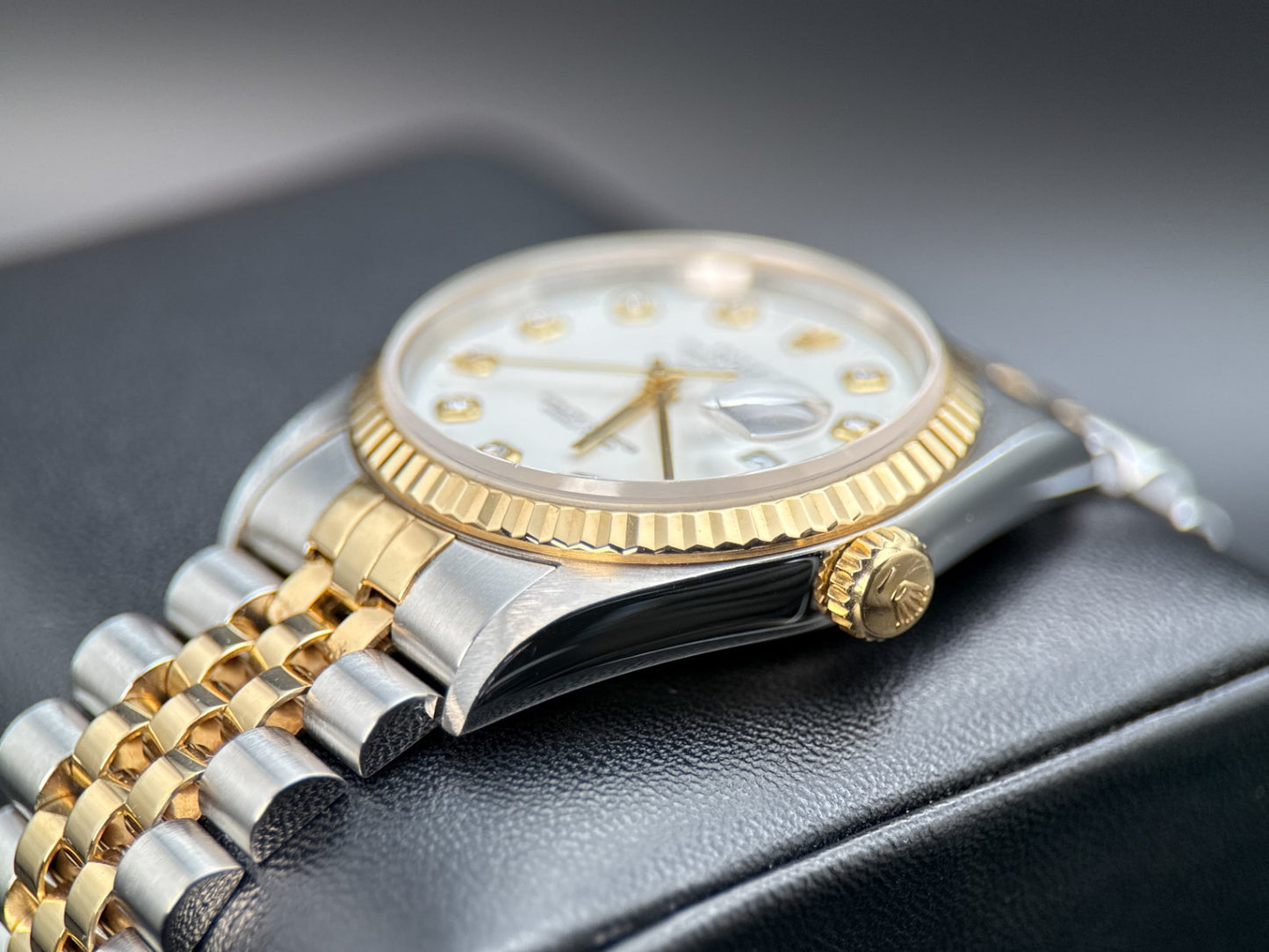 Rolex Datejust 16233 White Diamond Dial Two-Tone Automatic 36mm Watch - 19971