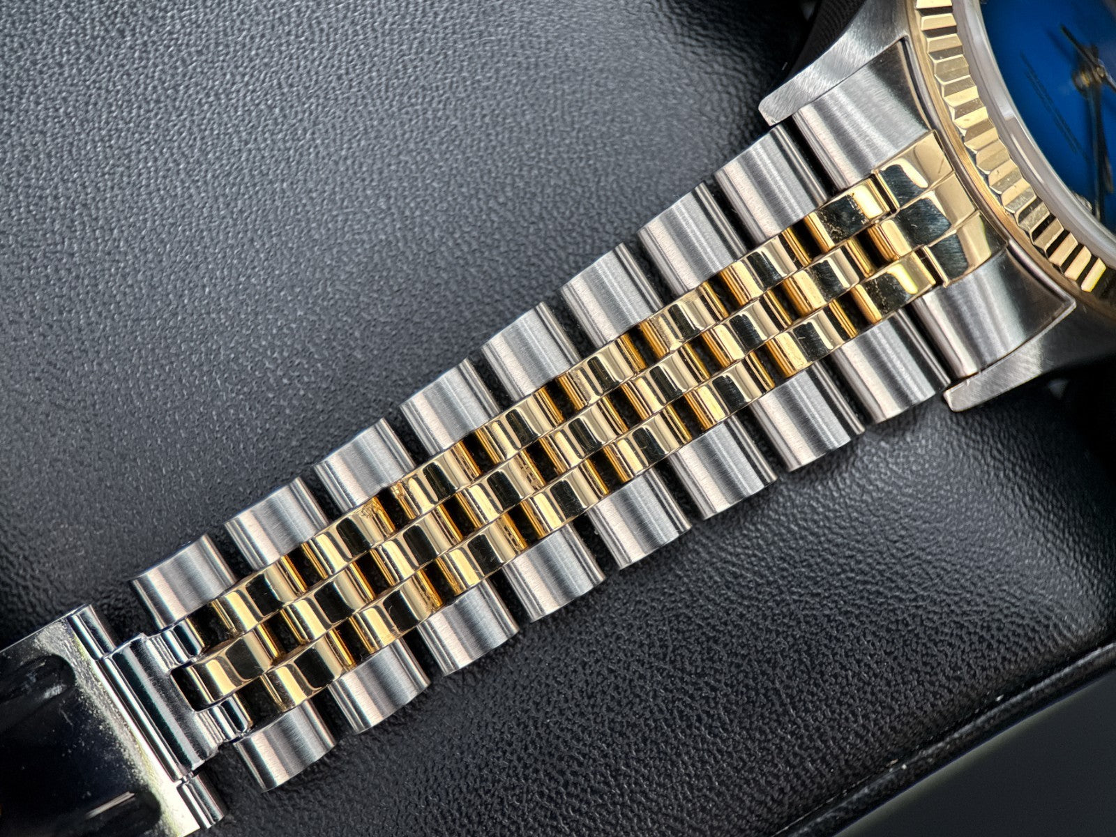 Rolex Datejust 16233 Blue Vignette Diamond Dial Jubilee 36mm Watch - 20026