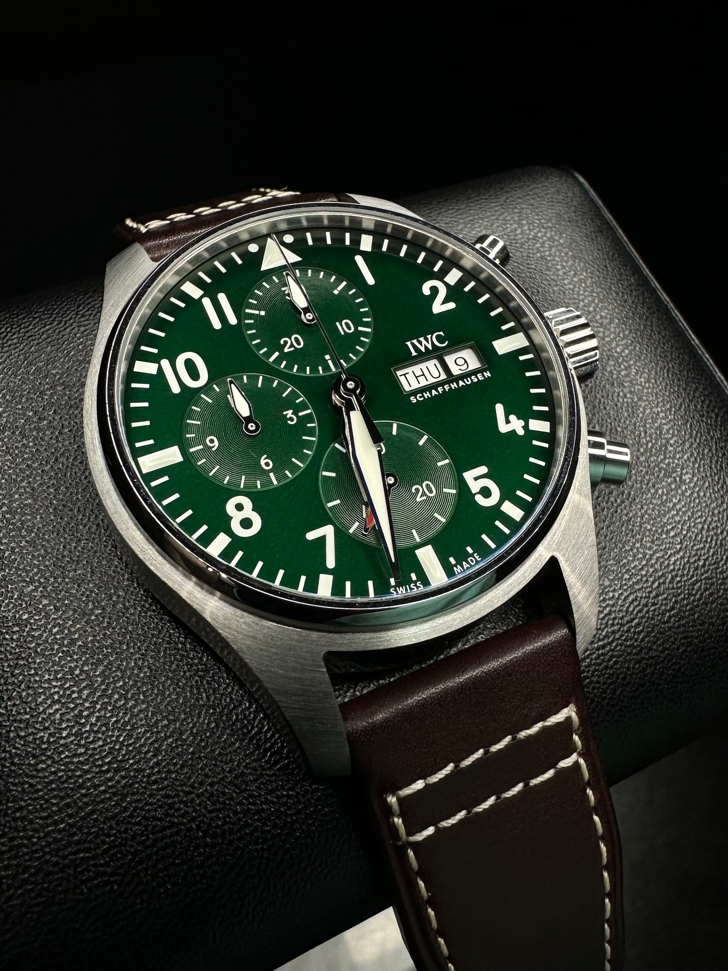 IWC Pilot’s Watch Chronograph 41 Green Dial IW388103