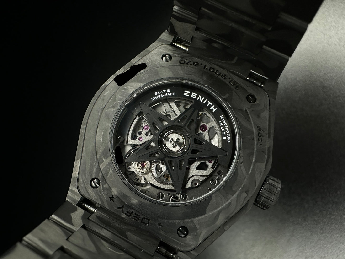 Zenith Defy Classic Automatic Skeleton Dial Carbon Fiber