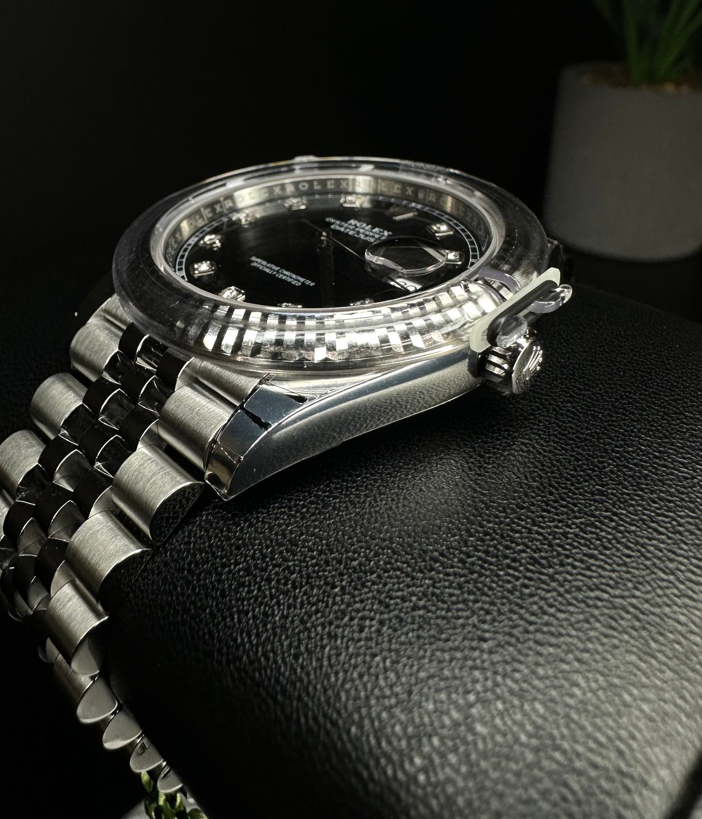 Rolex Datejust 41 Black Diamond Dial Stainless Steel Jubilee Bracelet