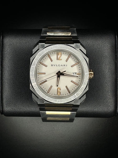 Bulgari Octo Solotempo Rose Gold Two Tone BGO 38 S – The Watch Trader