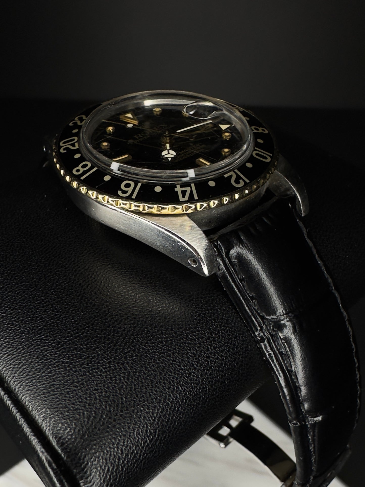 Rolex GMT Master II Two Tone Black Dial 16753