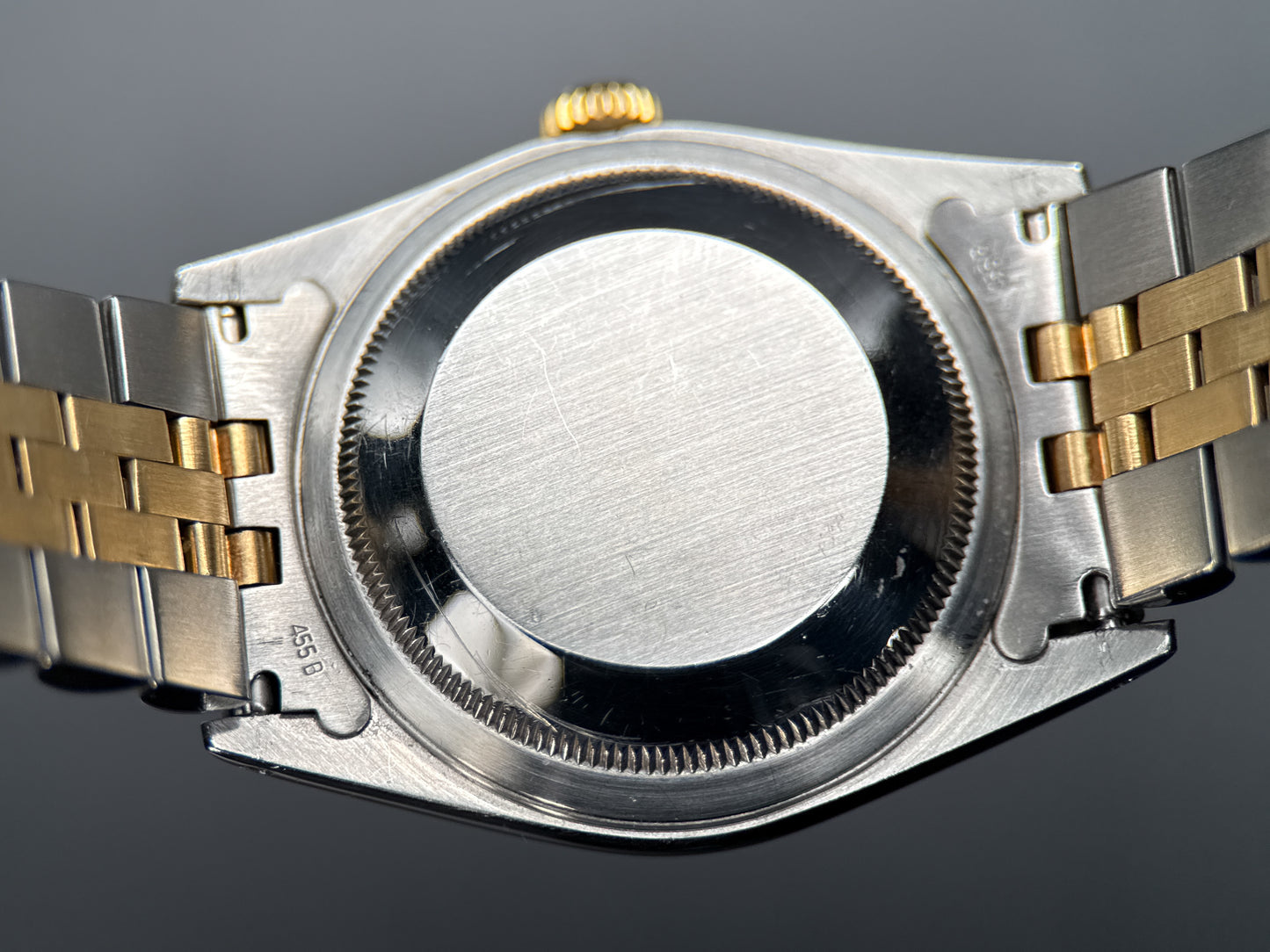 Rolex Datejust 16233 Black Computer Dial TwoTone Jubilee Automatic 36mm Watch
