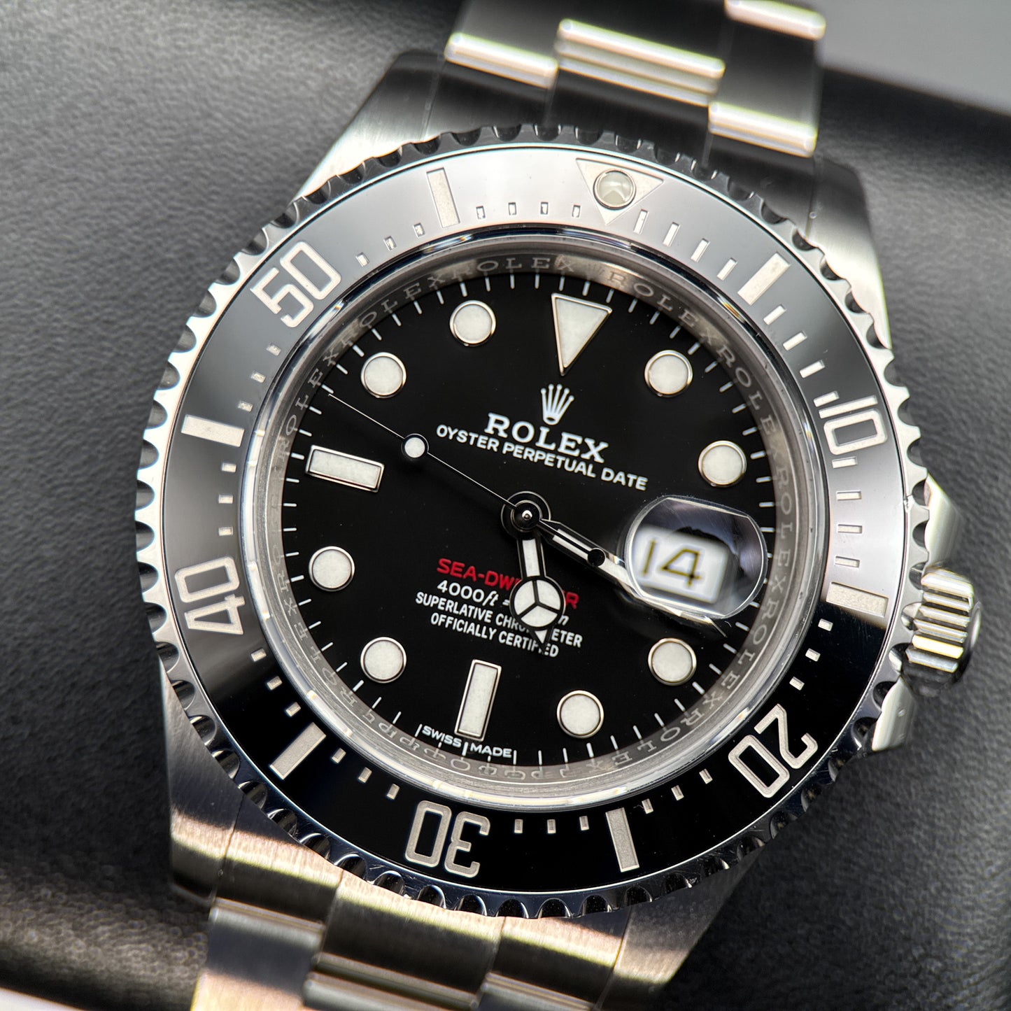 Rolex Sea-Dweller 126600 Black Dial Red Text 43mm Automatic Steel Watch - 2017