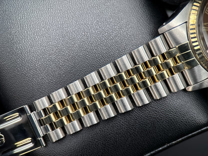 Rolex Datejust 36mm 16013 Brown Buckley Roman Dial Fluted Jubilee Watch - 1983