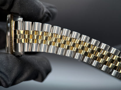 Rolex Datejust 36mm 16013 Brown Buckley Roman Dial Fluted Jubilee Watch - 1983