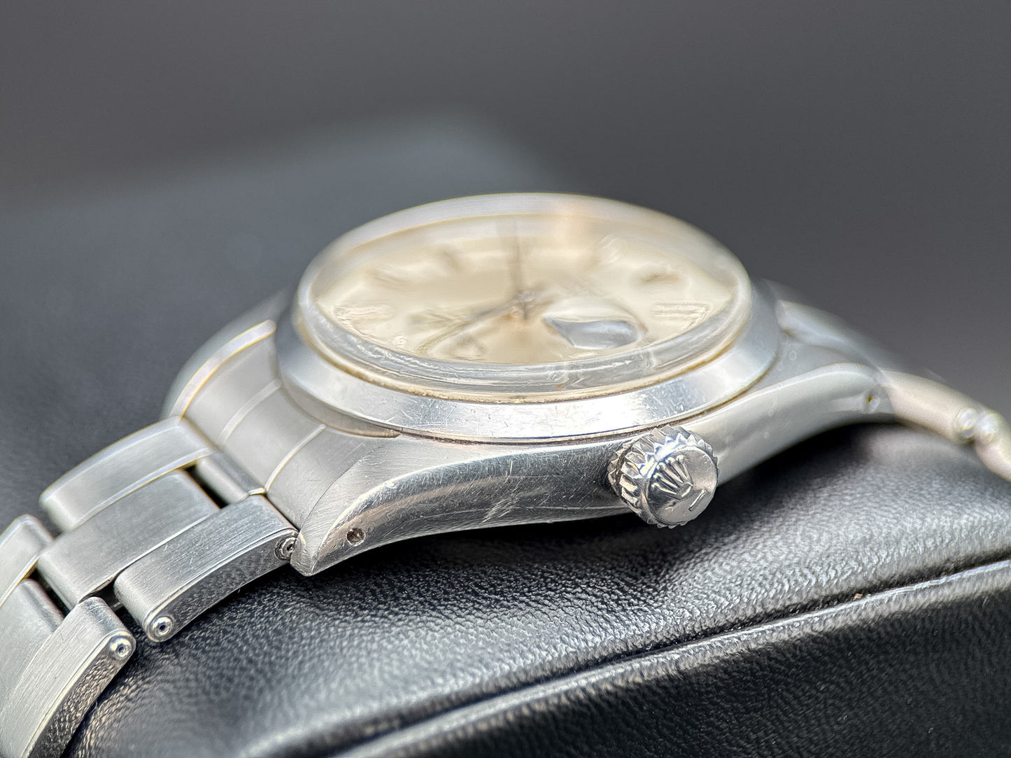 Vintage Rolex Date 1500 Silver Dial Stainless Steel Automatic 34mm Watch