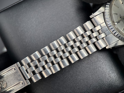 Rolex Datejust 36mm 1603 Silver Dial Engine Turned Bezel Automatic Watch