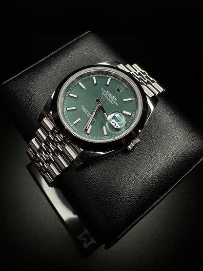 Rolex Datejust 41 Stainless Steel Jubilee Green Dial 126300